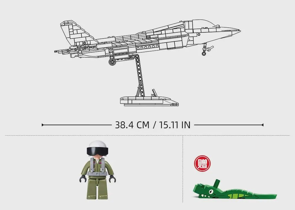 Sluban MB-J35 Stealth Aircraft – Metal Coating Model (M38-B1186)