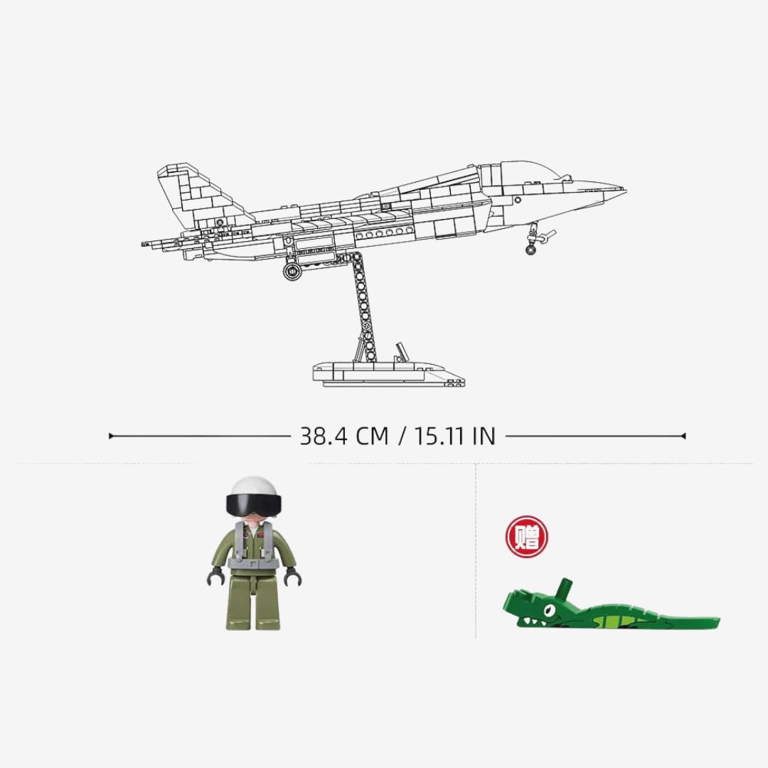 Sluban MB-J35 Stealth Aircraft – Metal Coating Model (M38-B1186)