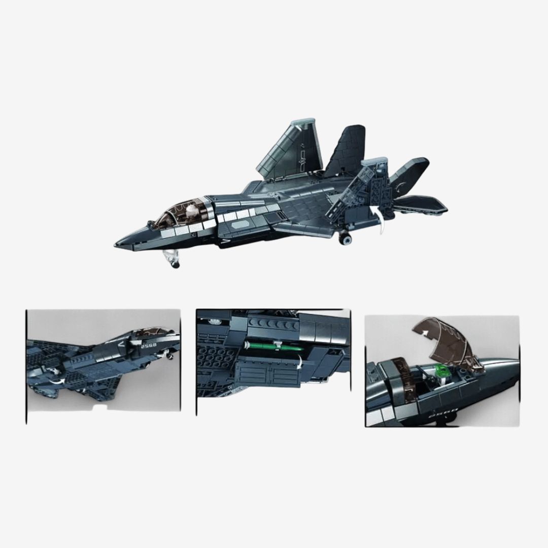 Sluban MB-J35 Stealth Aircraft – Metal Coating Model (M38-B1186)