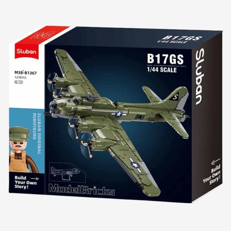 Sluban B-17 Flying Fortress WW2 Bomber Set (M38-B1367)
