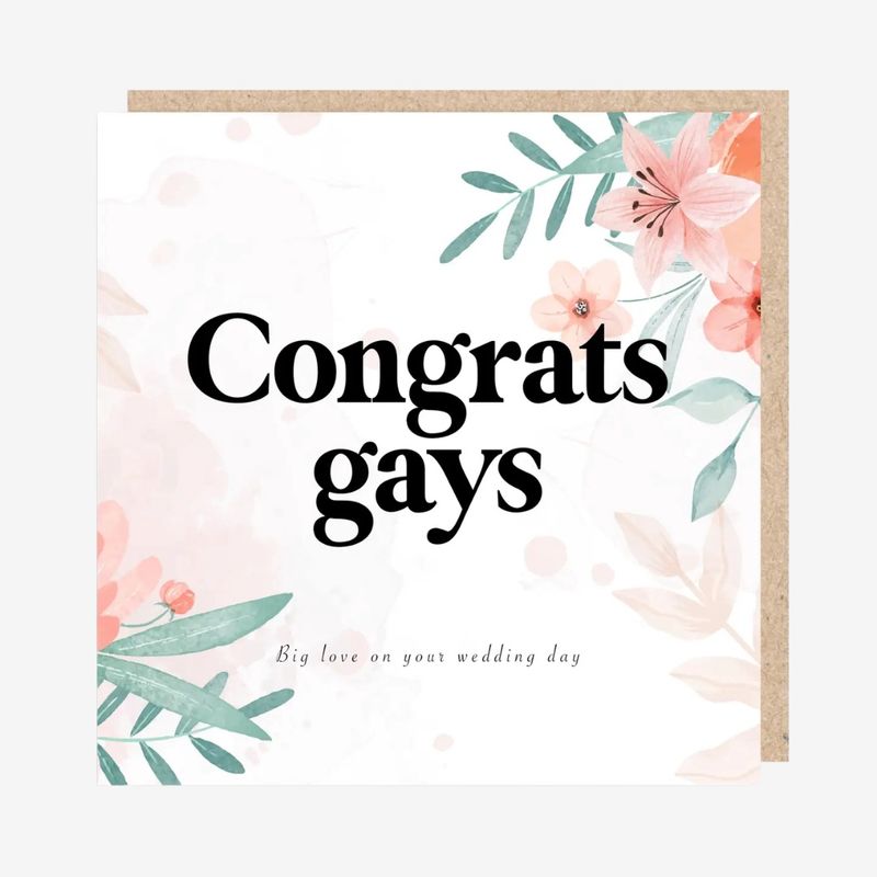 Congrats Wedding Gays