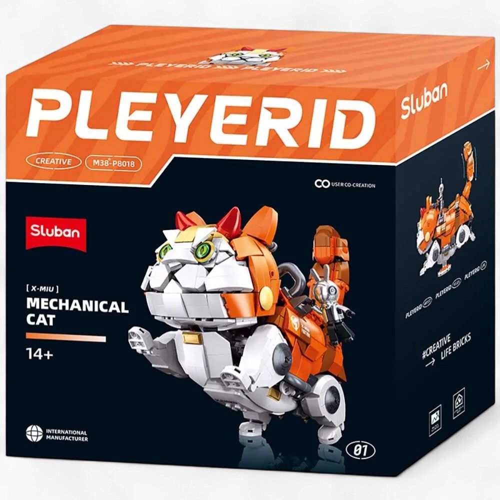 Sluban Pleyerid X-Miu Orange Mechanical Cat  (M38-P8018)