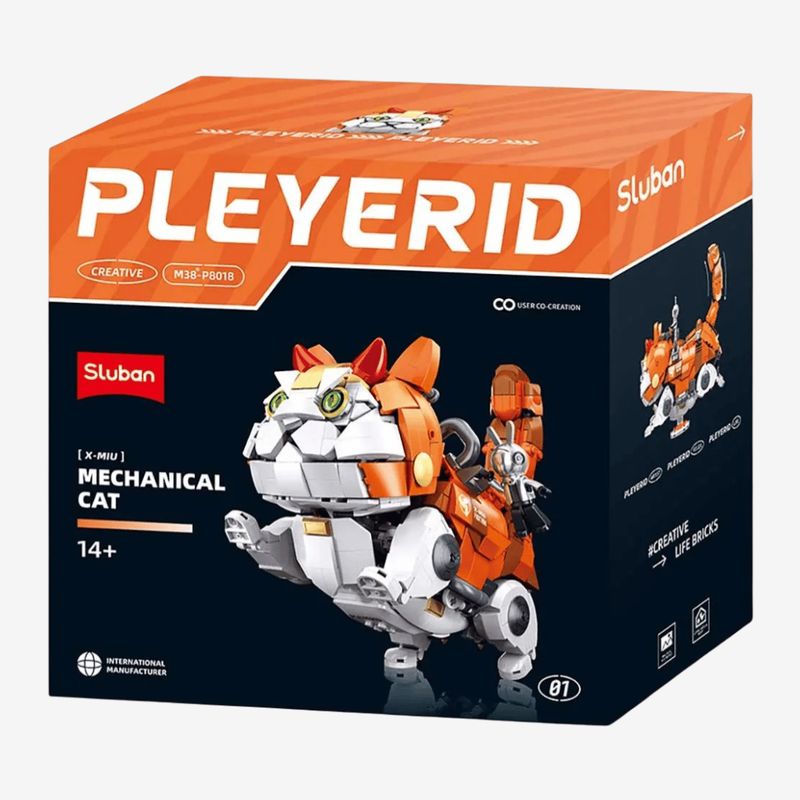 Sluban Pleyerid X-Miu Orange Mechanical Cat  (M38-P8018)