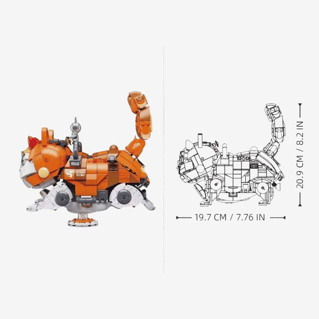 Sluban Pleyerid X-Miu Orange Mechanical Cat  (M38-P8018)