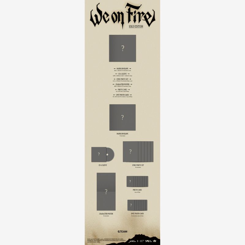 &TEAM | We On Fire | Solo Ver. | CD &TEAM | We On Fire | Solo Ver. | CD