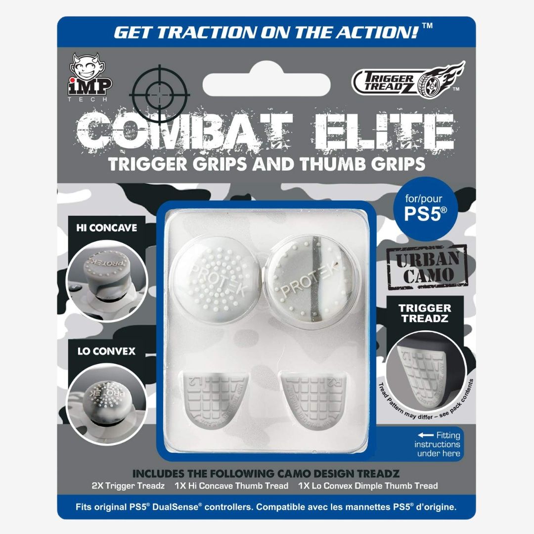 Combat Elite Urban Camo Thumb Grips and Trigger Grips for PS5