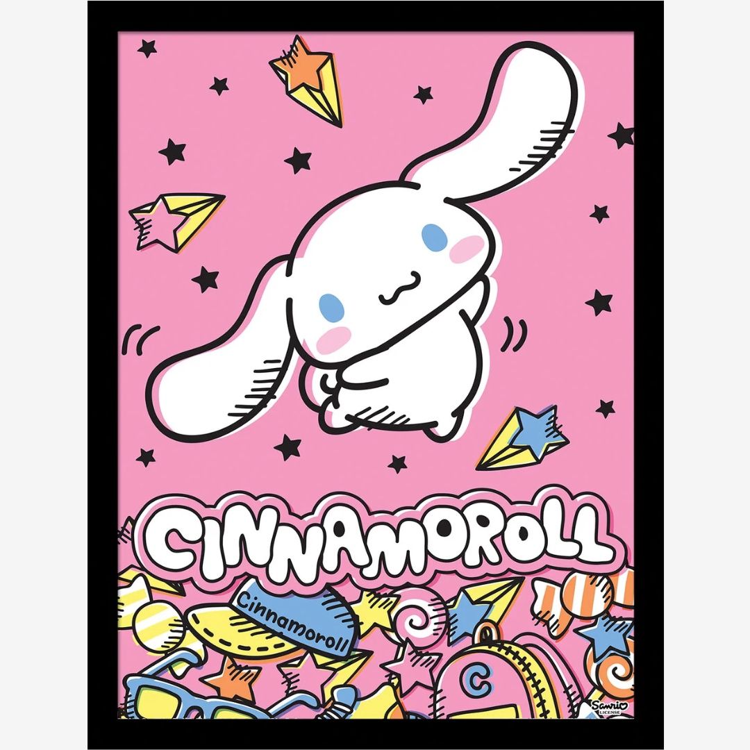 Cinnamonroll (Dance Off) Framed 30x40cm Print