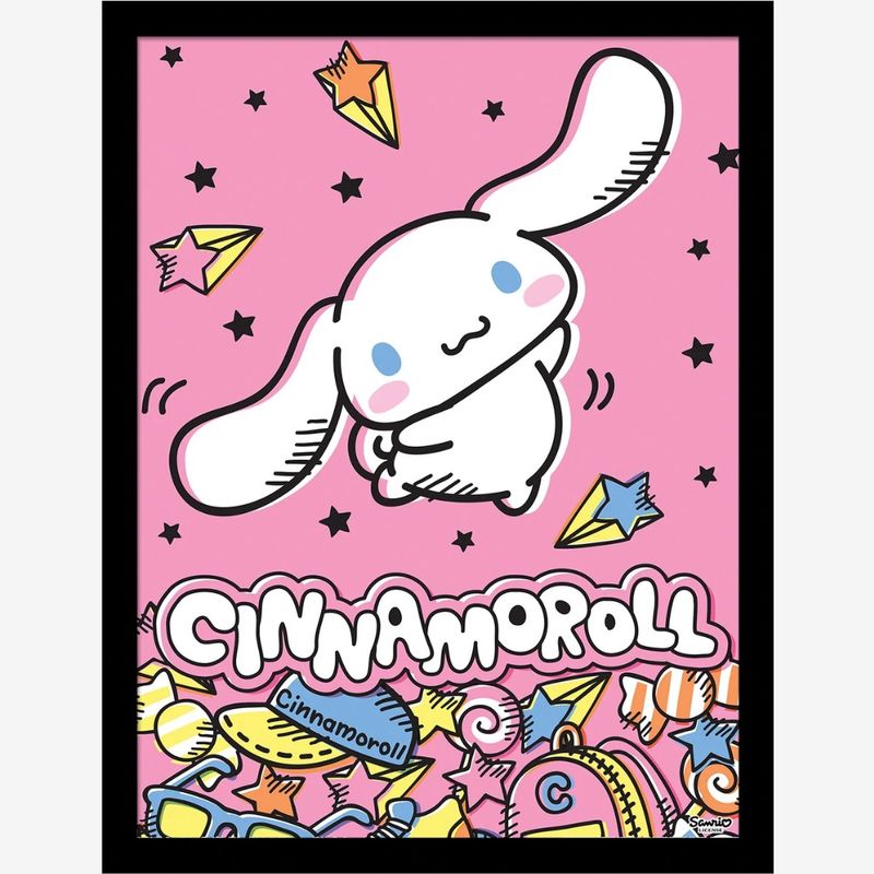 Cinnamonroll (Dance Off) Framed 30x40cm Print