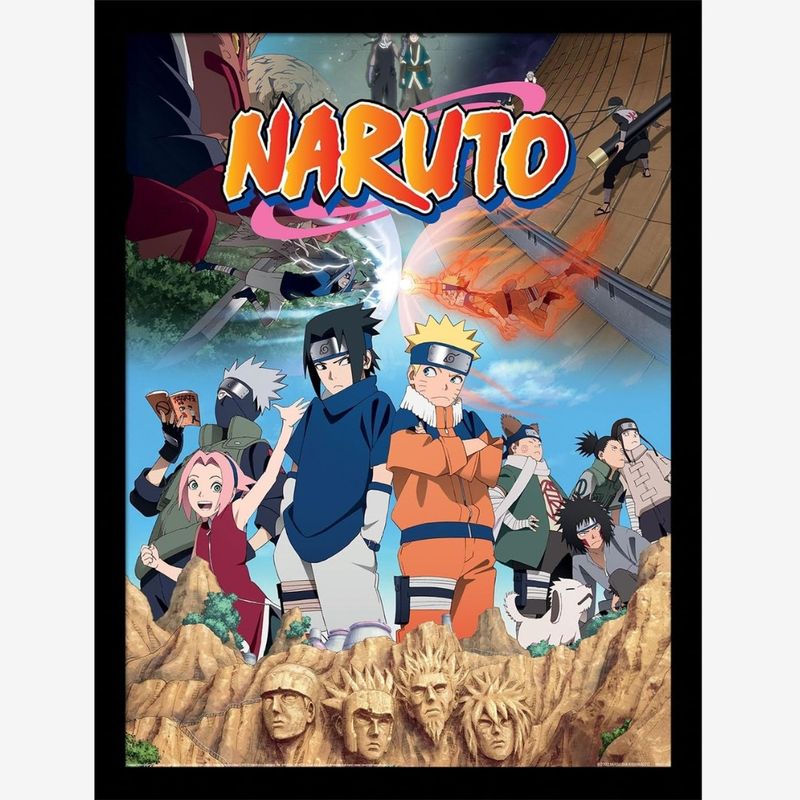 Naruto Divided Framed Collector Print