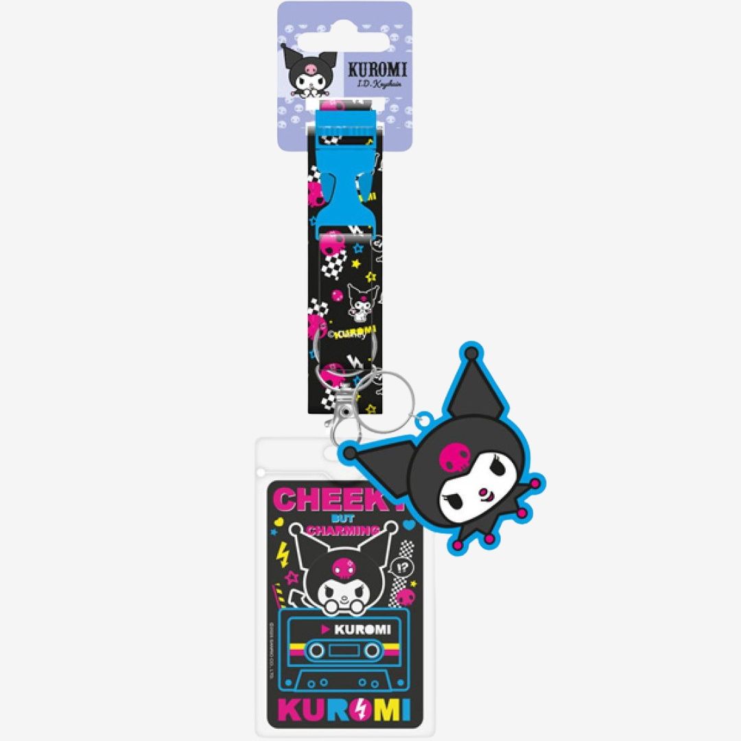 Kuromi (Punky) Lanyard ID Keychain