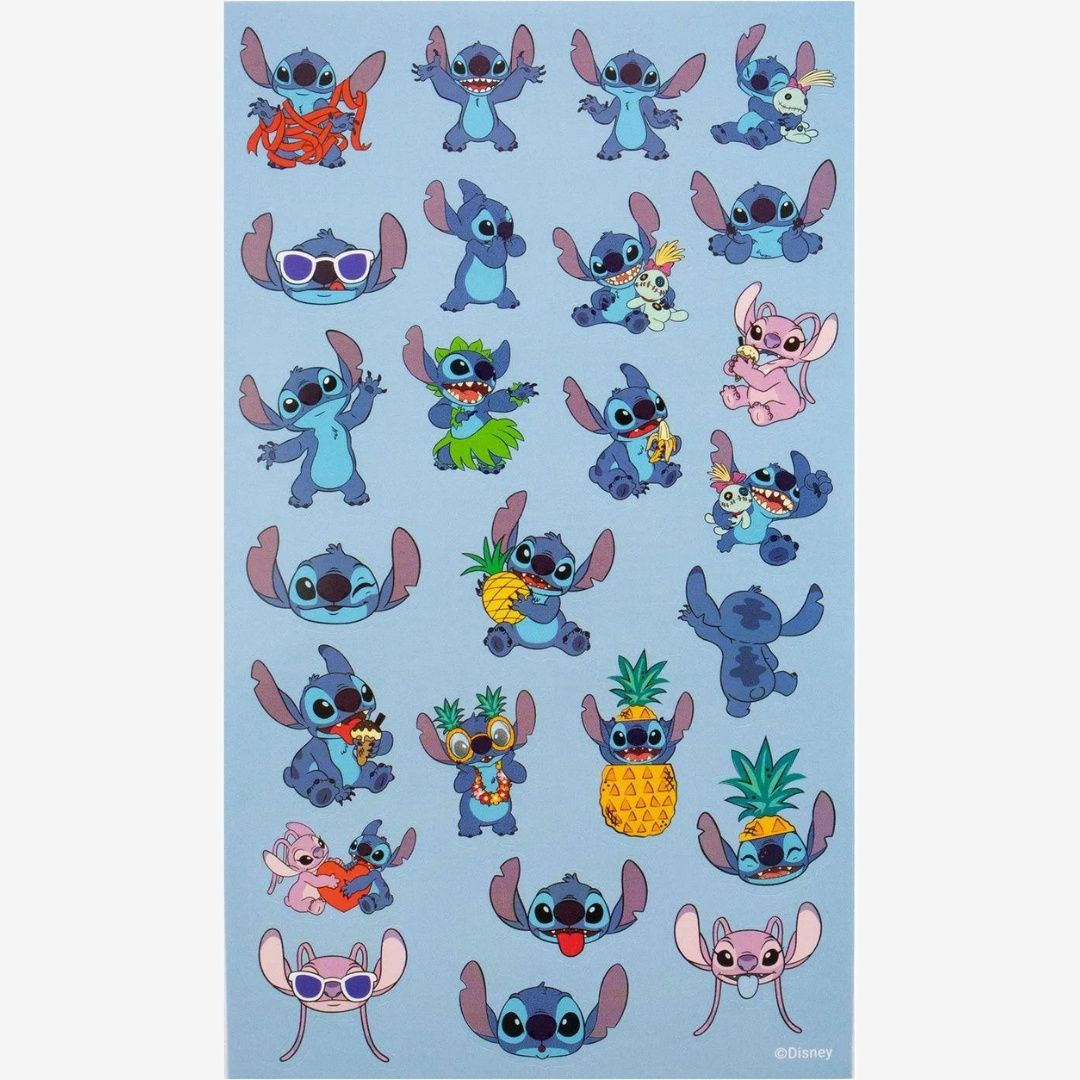 Lilo &amp; Stitch (Stitch &amp; Angel) 25Pc Reusable Paper Stickers
