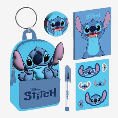 Stitch (Core Blue) Mini Filled Backpack Keychain