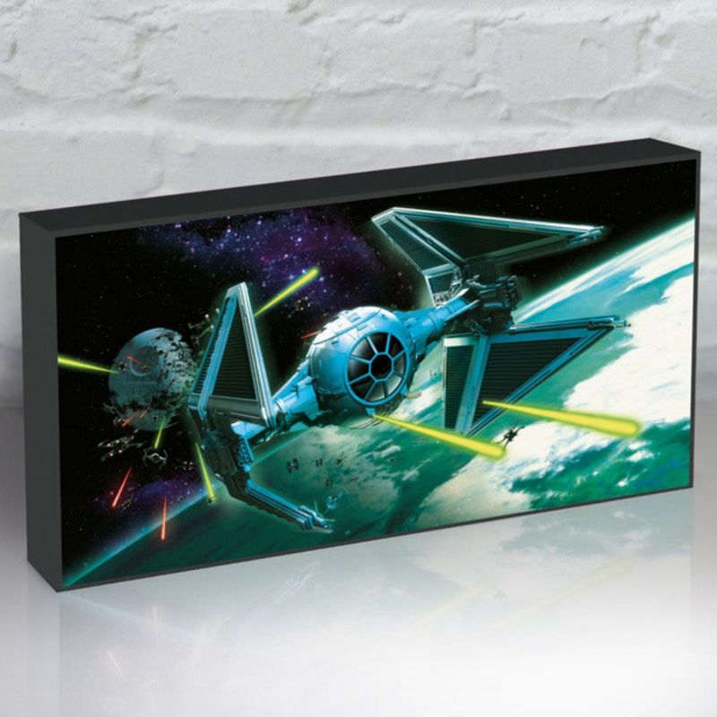 Star Wars (Tie Interceptor) Letterbox Light Up Canvas