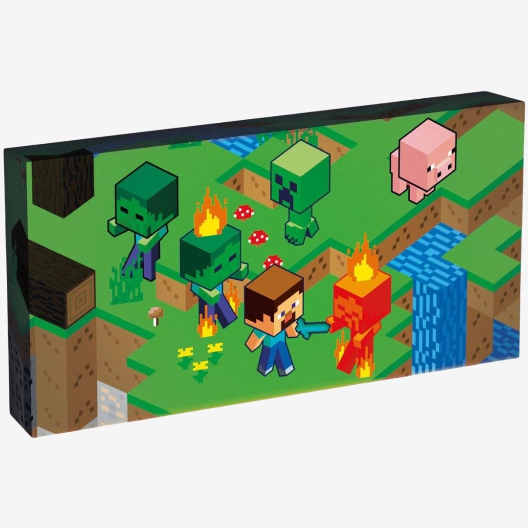 Minecraft (Isometric) Letterbox Light Up Canvas