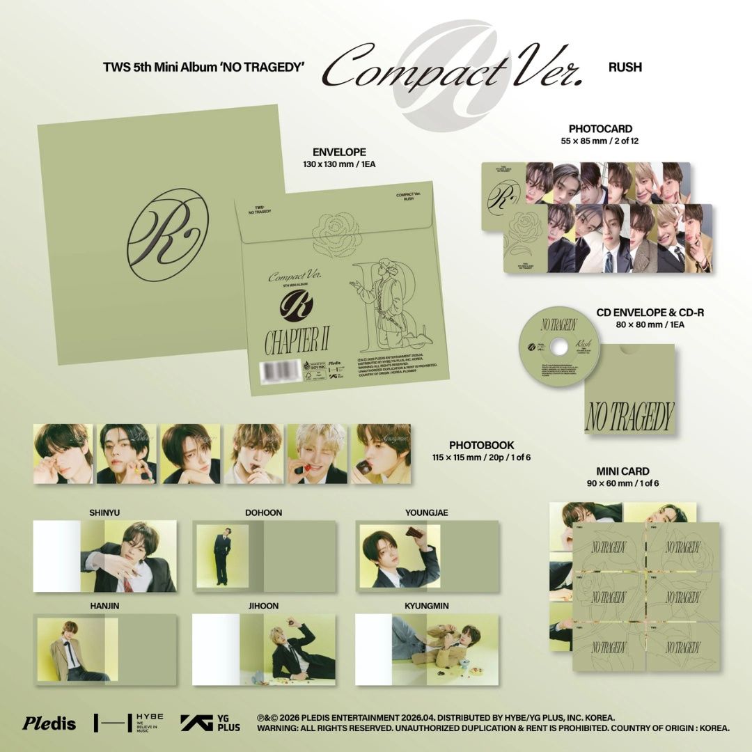 TWS | NO TRAGEDY | RUSH Compact Ver. | CD