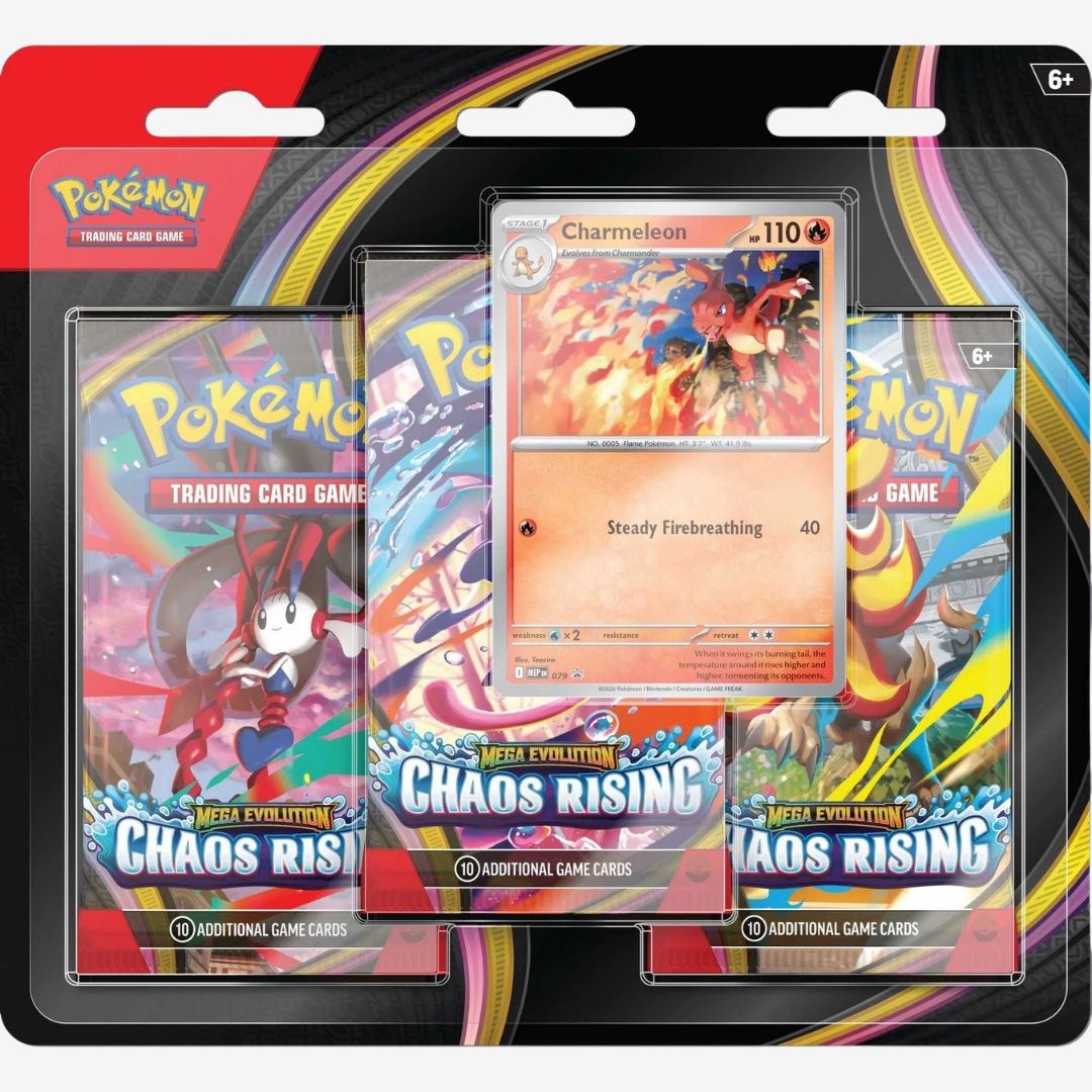 Pokémon TCG: Mega Evolution Chaos Rising - 3-Pack CDU
