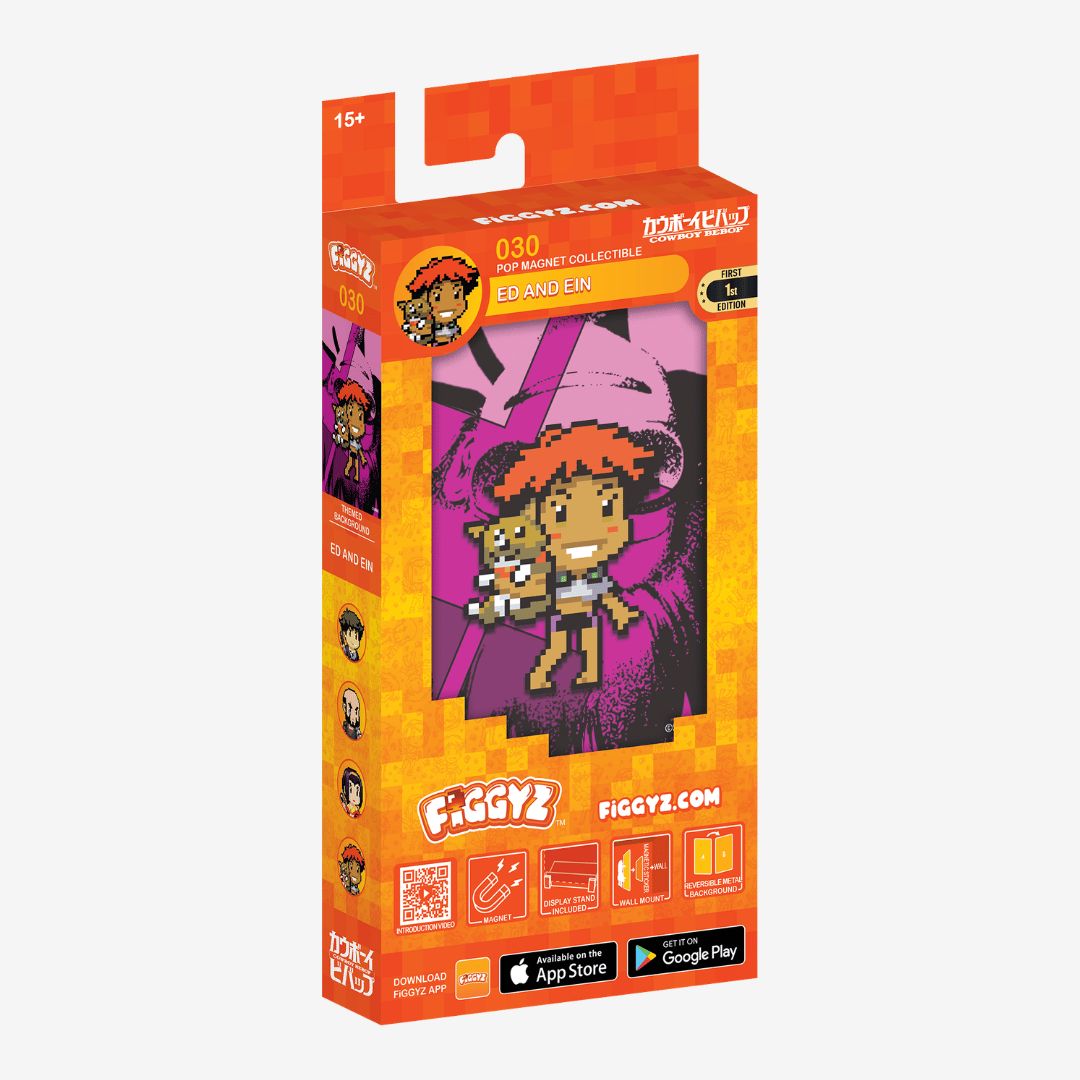 FiGGYZ Cowboy Bebop Ed &amp; Ein 11cm Collectible Pop Magnet