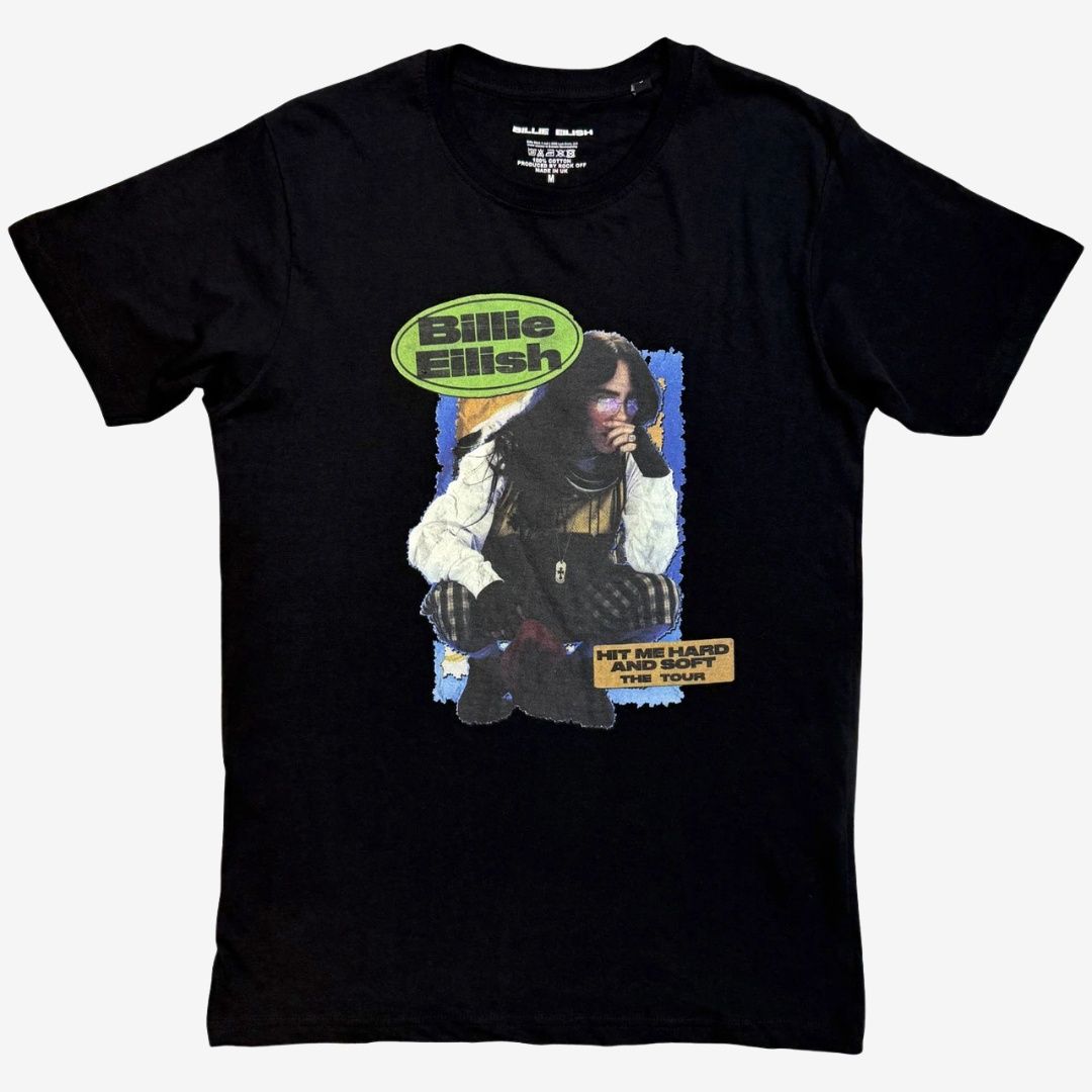 Billie Eilish Unisex T-Shirt: The Tour (Black), Size: Small