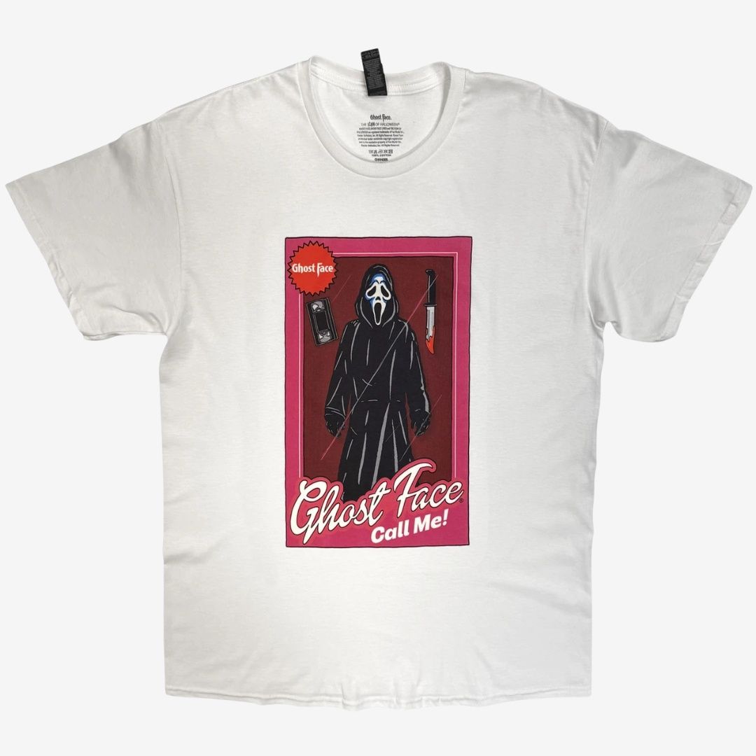 Ghostface Unisex T-Shirt: Doll Box (White) Ghostface Unisex T-Shirt: Doll Box (White), Size: Small