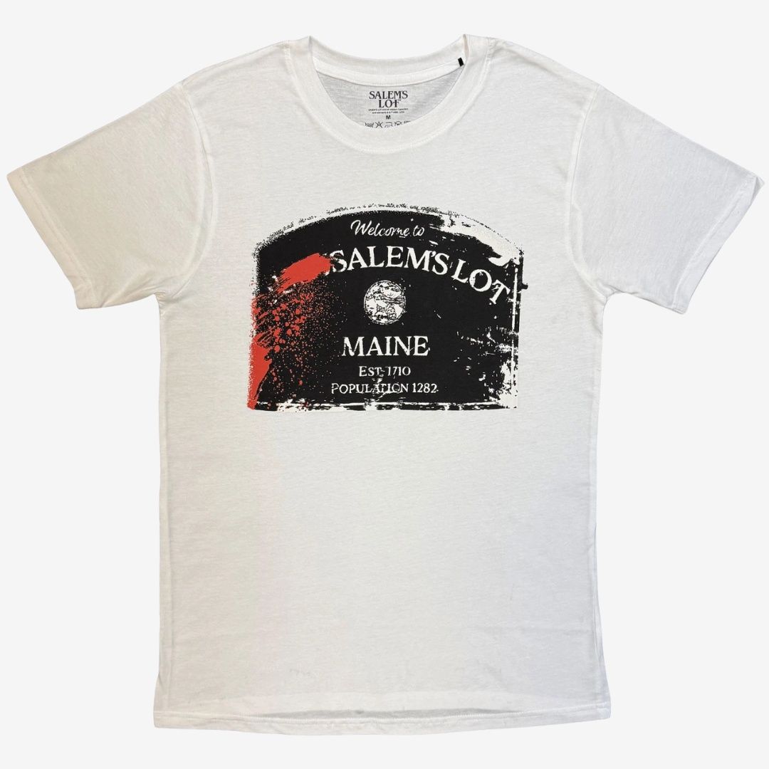 Salems Lot Unisex T-Shirt: Welcome... (White), Size: Small