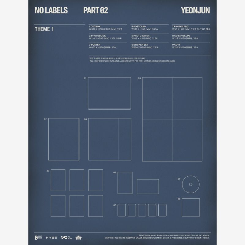 YEONJUN (TXT) | NO LABELS: PART 02 (THEME 1) | CD