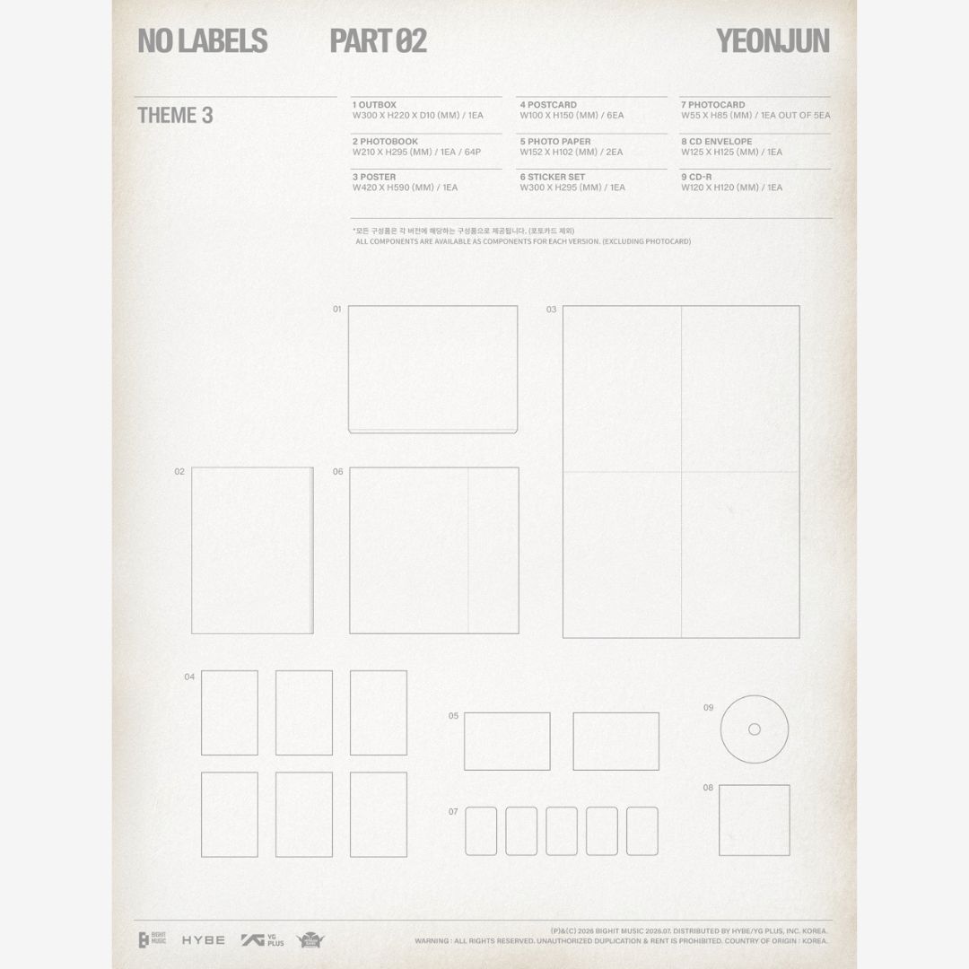 YEONJUN (TXT) | NO LABELS: PART 02 (THEME 3) | CD