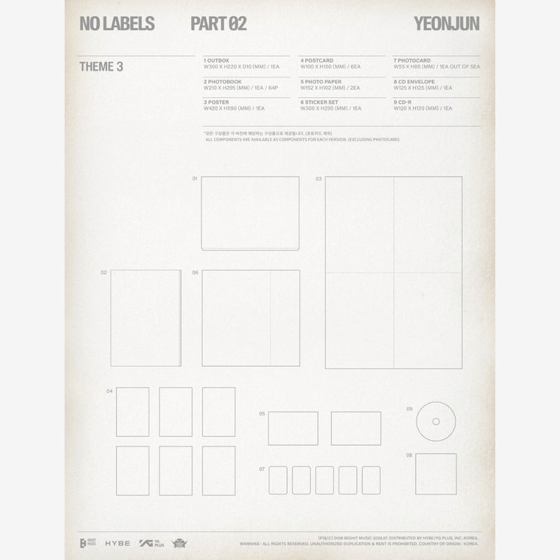YEONJUN (TXT) | NO LABELS: PART 02 (THEME 3) | CD