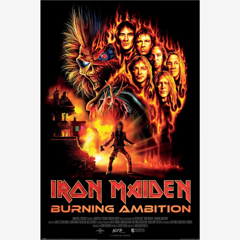 IRON MAIDEN (BURNING AMBITION) MAXI POSTER (A9)