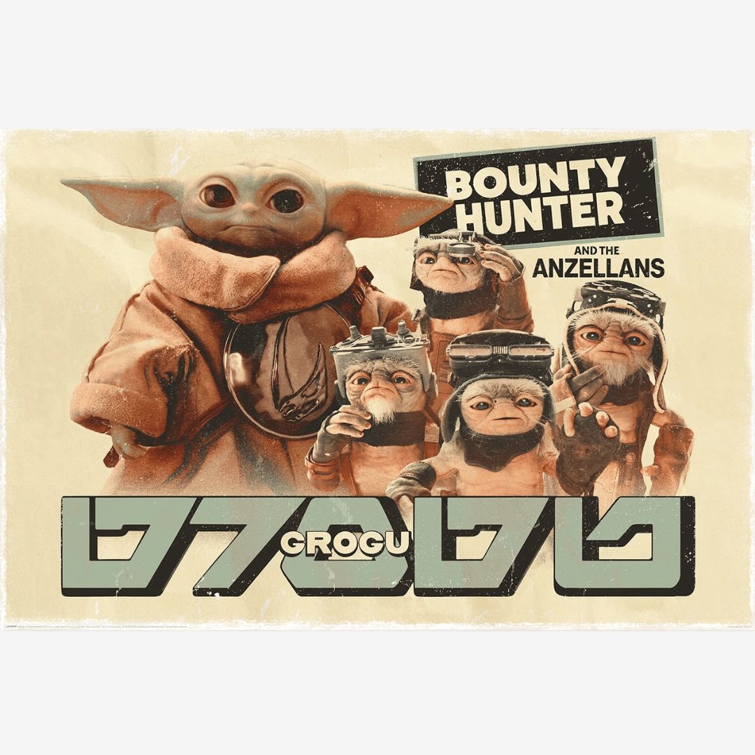 THE MANDALORIAN AND GROGU (BOUNTY HUNTER) MAXI POSTER (A96)