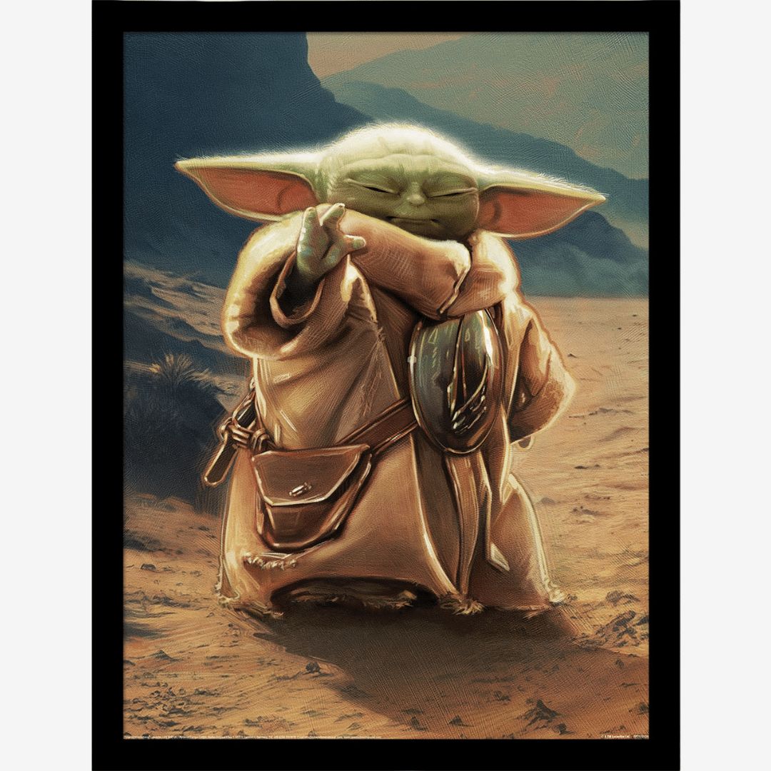 Star Wars: The Mandalorian and Grogu (Grogu) Framed Print
