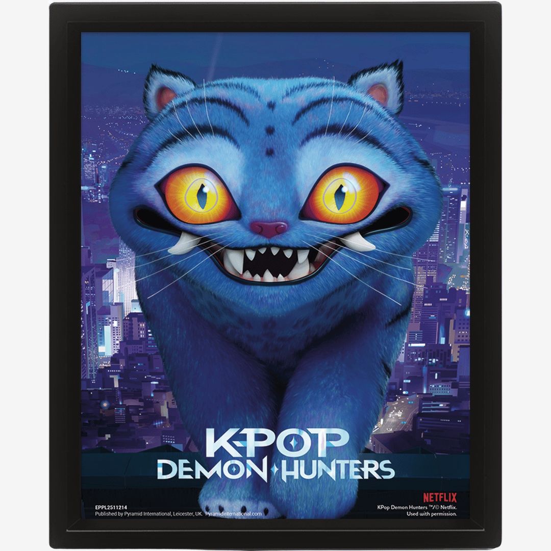 K-Pop Demon Hunters (Derpy) 3D Lenticular Framed Print