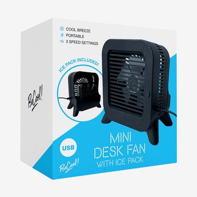 Mini Desk Fan With Ice Pack