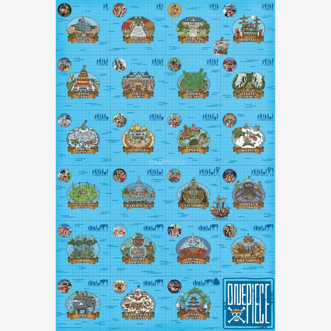 One Piece Log itinerary Maxi Poster (A16)