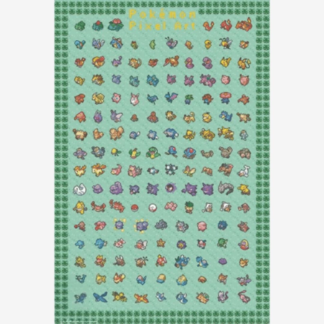 Pokémon Pixel Art Maxi Poster (A3)