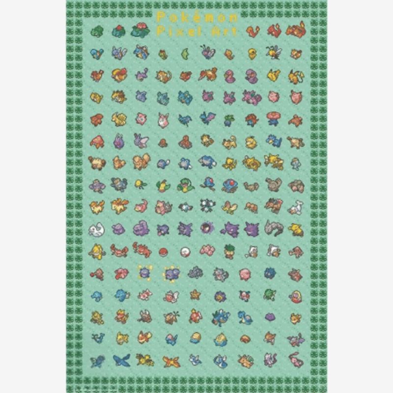 Pokémon Pixel Art Maxi Poster (A3)