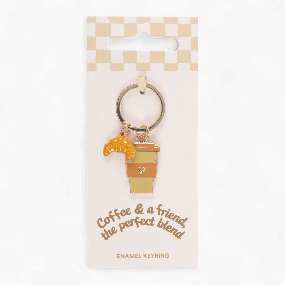 COFFEE AND A FRIEND KEYRING
