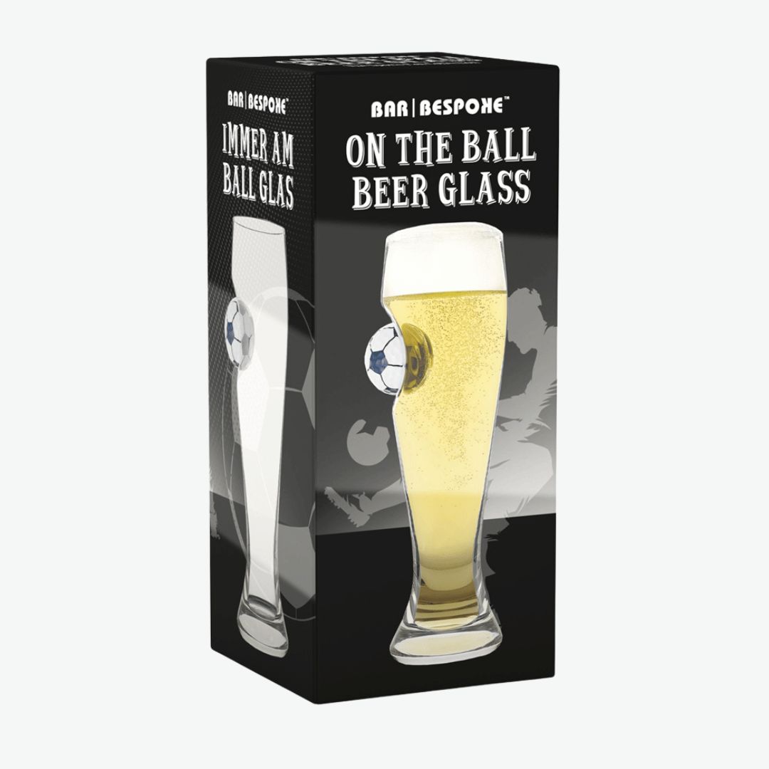 On The Ball Football Glass