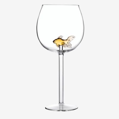Goldfish Wine Glass