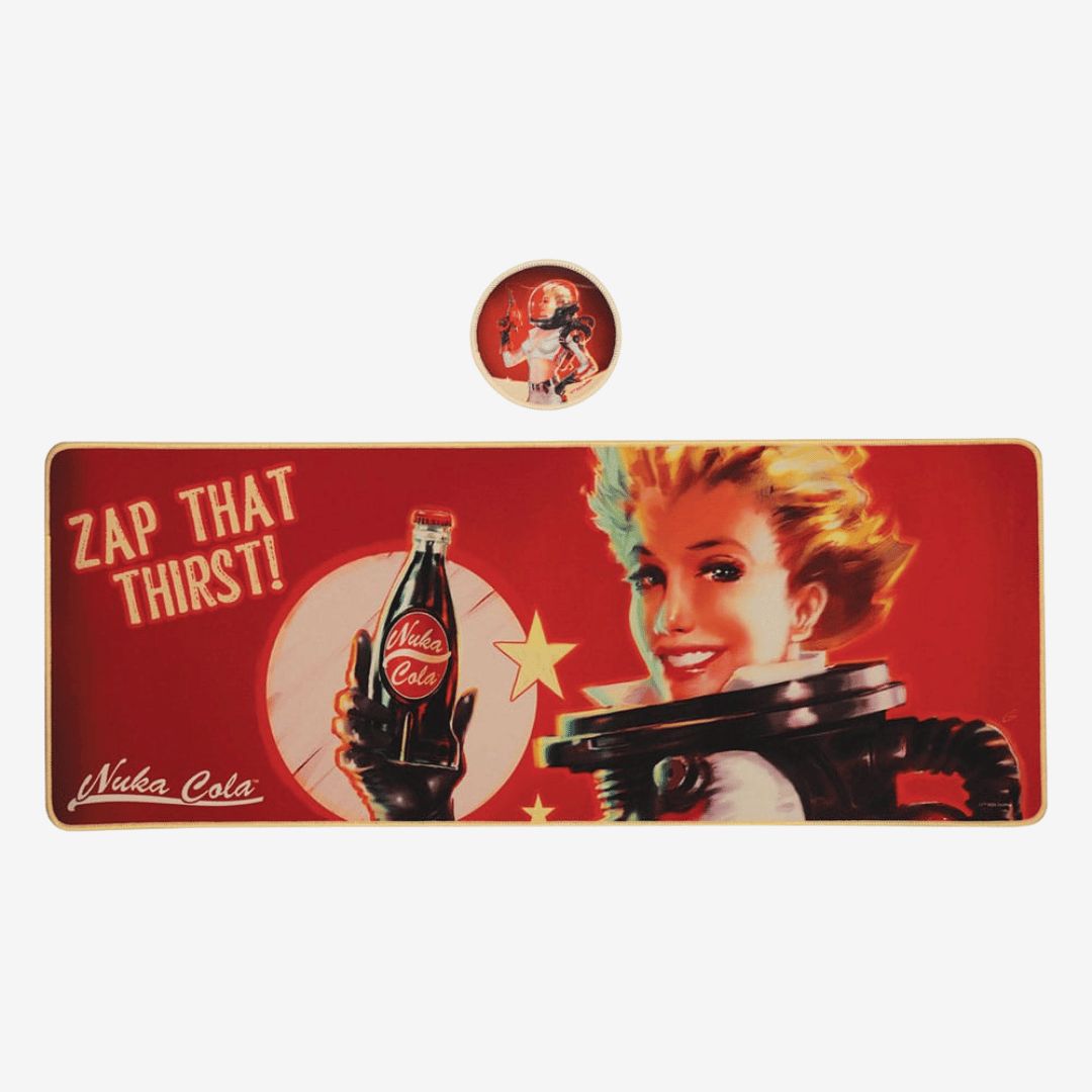 Fallout Desk Pad &amp; Coaster Set Nuka-Cola
