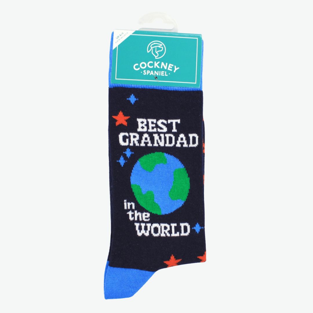 Best Grandad In The World Socks Size 6-11