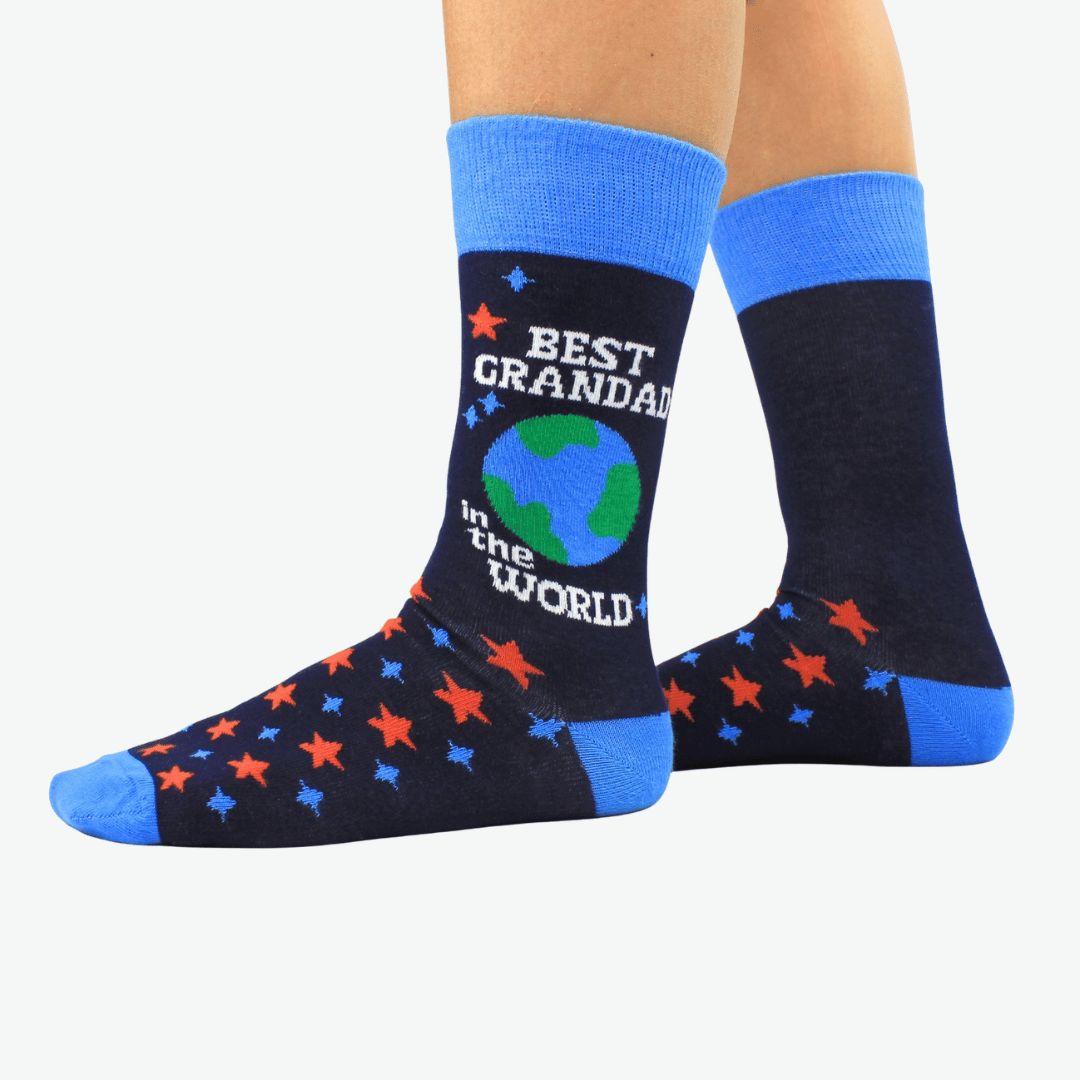 Best Grandad In The World Socks Size 6-11