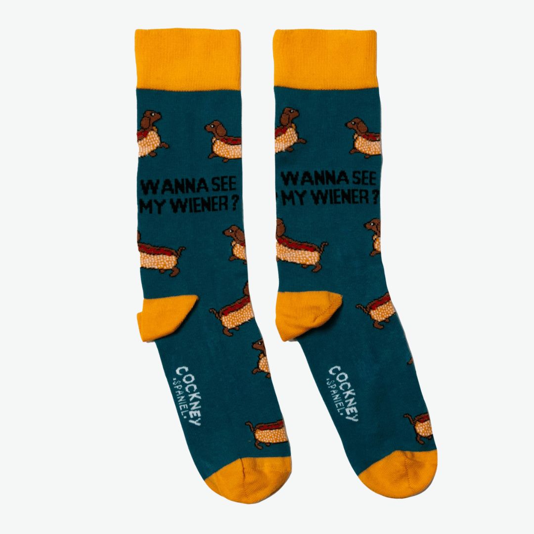 Wanna See My Wiener Socks Size 6-11