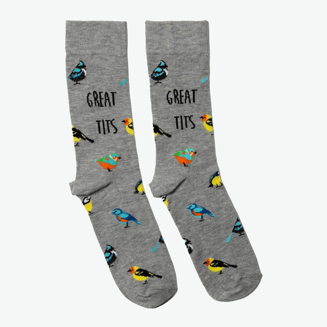 Great Tits Socks Size 6-11