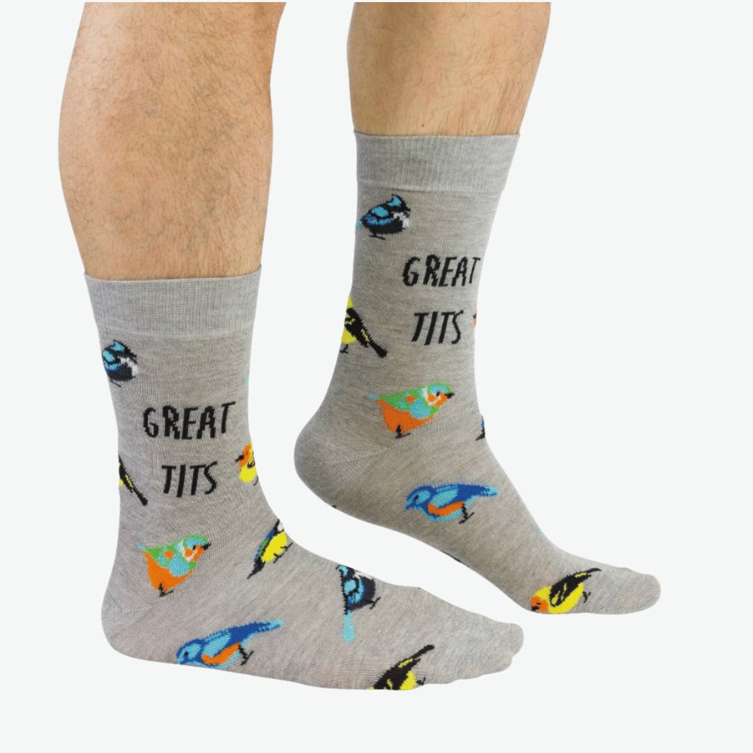 Great Tits Socks Size 6-11