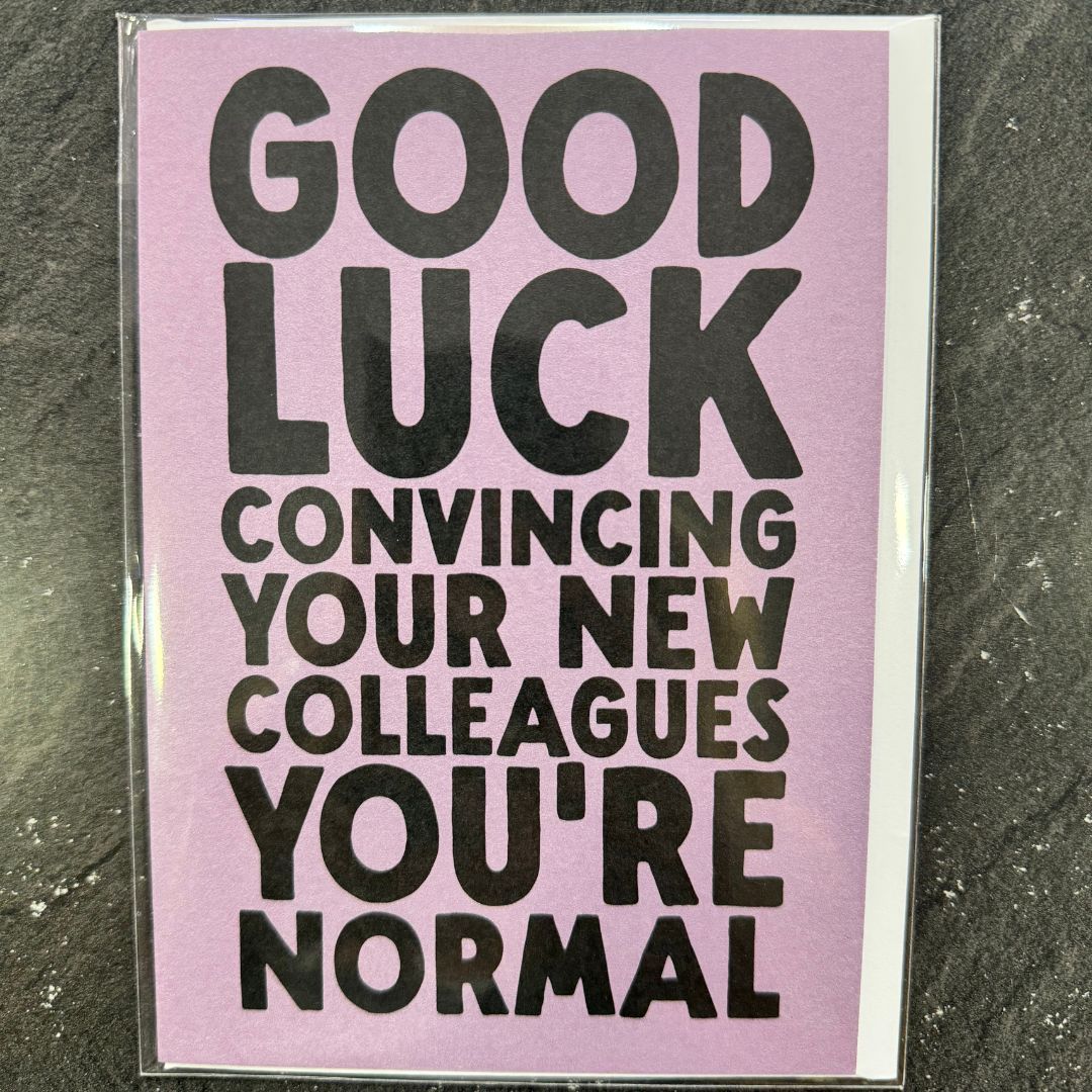 Good Luck Convincing Your New Colleagues You're Normal