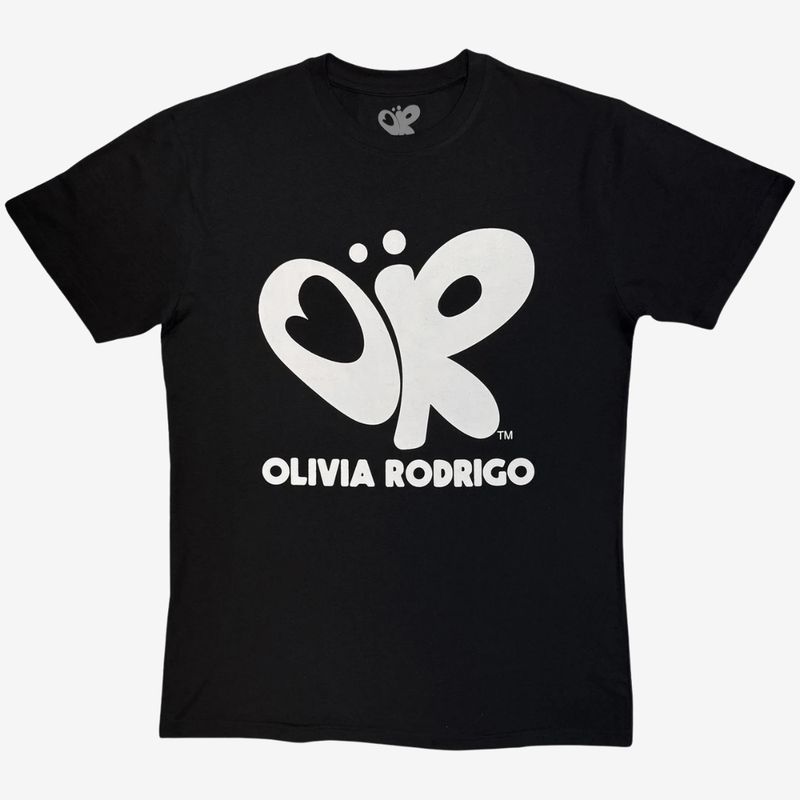 Olivia Rodrigo Unisex T-Shirt: Logo Mono (Black)