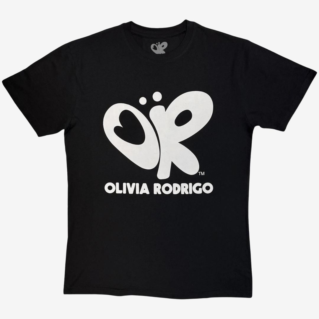 Olivia Rodrigo Unisex T-Shirt: Logo Mono (Black) Olivia Rodrigo Unisex T-Shirt: Logo Mono (Black), Size: Small
