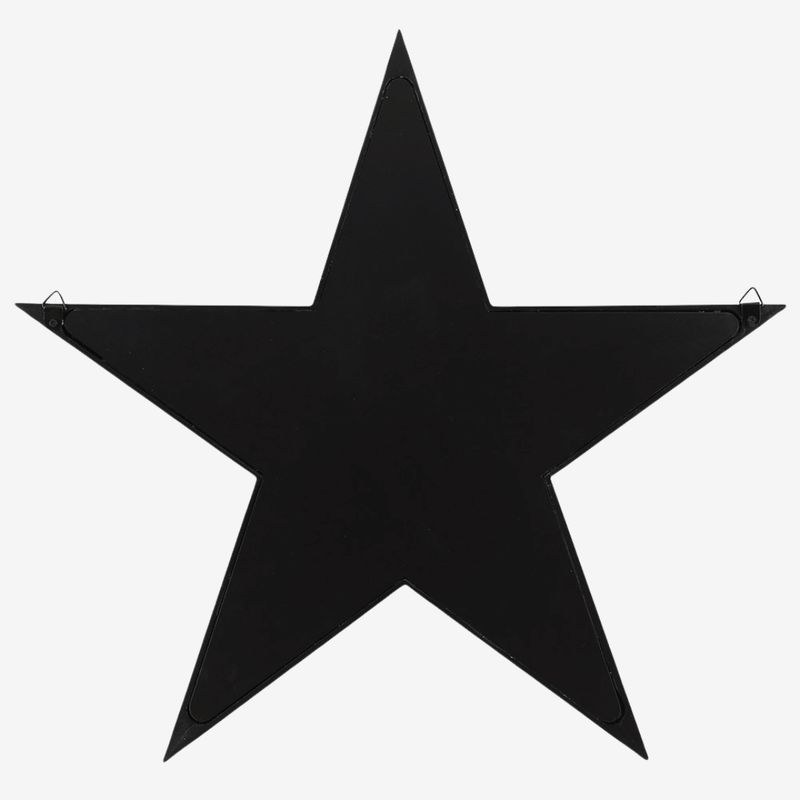 Black Framed Pentagram Mirror Shelf