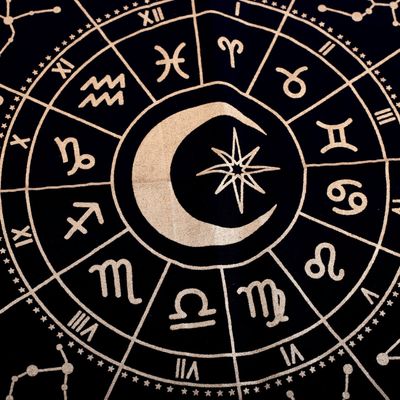 72cm Black Astrology Wheel Altar Cloth