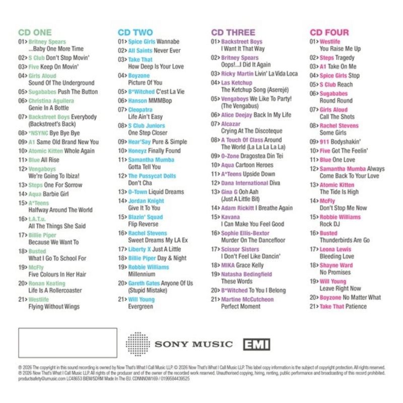 Various Artists | NOW That's What I Call An Era - ONE MORE TIME: 1996-2007 | 4CD 305
